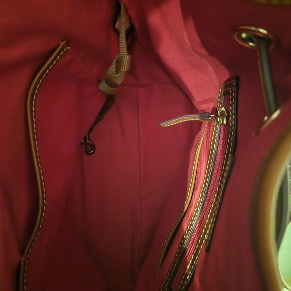 Dooney & Bourke Blue Monogram Bucket Bag - Picture 3 of 3